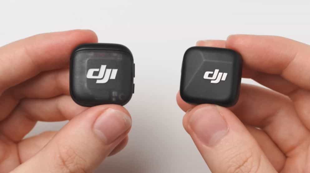 Bộ phát của DJI Mic 3 và DJI Mic Mini có thiết kế nhỏ gọn