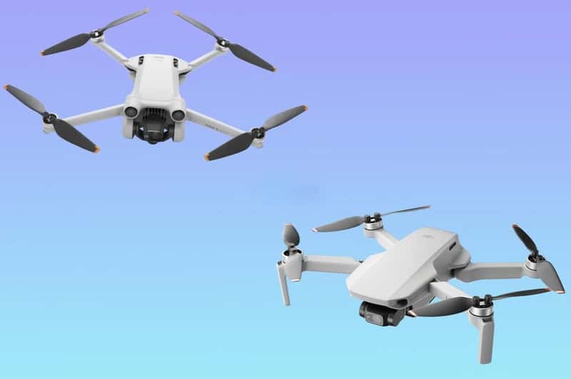 So sánh thiết kế của DJI Mini 3 Pro vs Mini 2