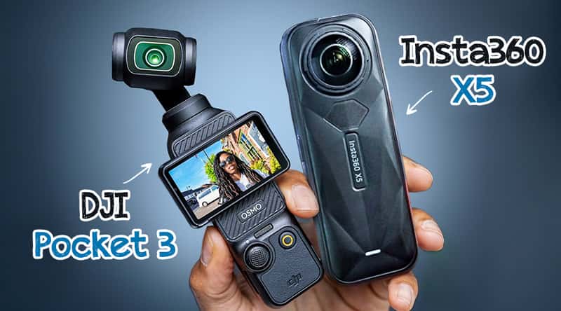 So Sánh DJI Pocket 3 Vs Insta360 X5: Đâu Là Camera Tốt Cho Vlogger?