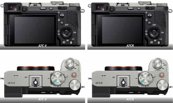 A7C II hay A7C R có thiết kế giống nhau