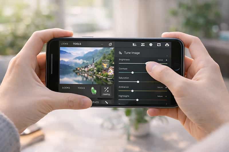 Snapseed chỉnh sửa ảnh chi tiết, cân bằng sáng tốt