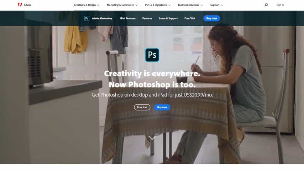 Phần mềm chỉnh sửa ảnh trên máy tính phổ biến nhất Adobe Photoshop