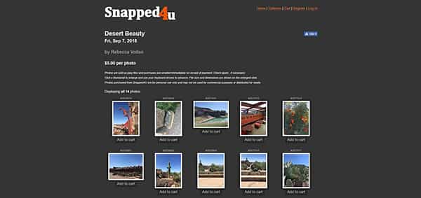 Snapped4U là web bán ảnh mất phí để đăng ký