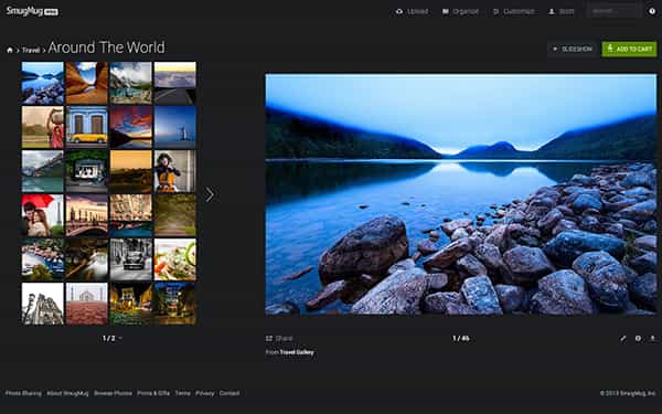 SmugMug có giao diện cực kỳ dễ sử dụng cho người dùng
