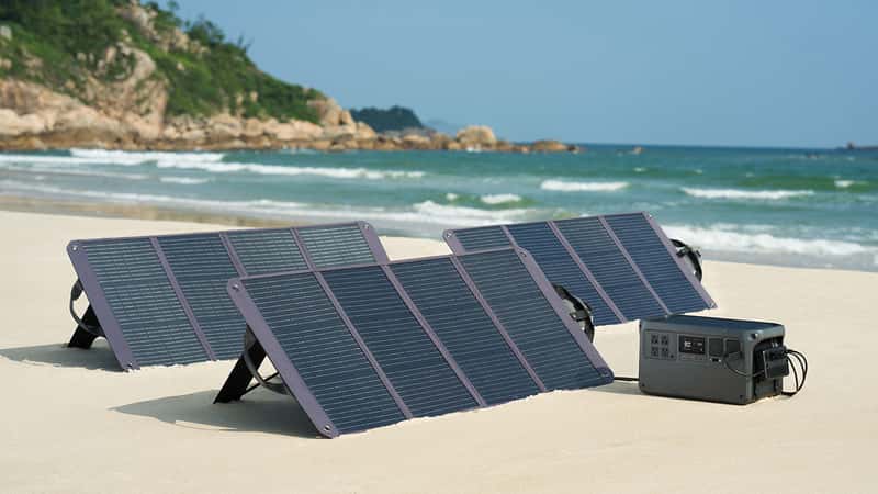trạm sạc di động hỗ trợ sạc bằng năng lượng mặt trời